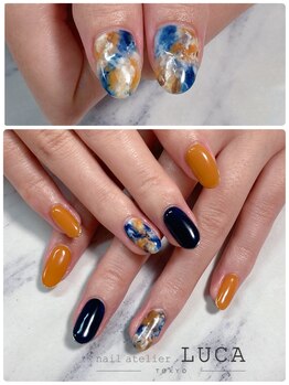ネイルアトリエルカ(nail atelier LUCA)/W-10 こっくりニュアンスネイル