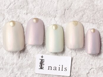 アイネイルズ 渋谷店(I nails)/パステルサテンミラー¥9980