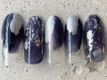 フリークネイル(FREAK Nail)/夜空ネイビークリア ¥6500