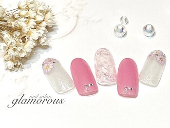 ネイルグラマラス 西新井店/《パラジェル》春フラワーART