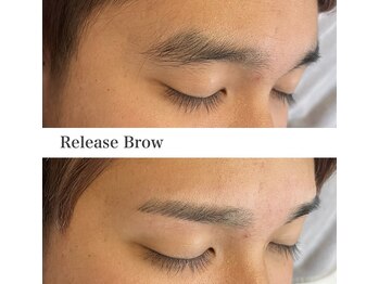 リリースブロウ(Release Brow)/眉waｘ+間引き+CUT+仕上げ