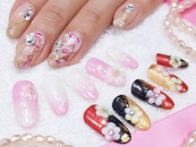 エムネイル(M Nail)/ジェル（フラワー・マーブル）