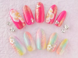 成人式♪和柄ネイル５