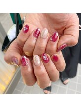 ミントリーフ バイ リート(Mint leaf by Reat)/オーロラフレンチネイル