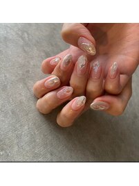 上品キラキラネイル☆