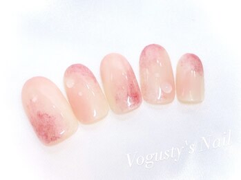 ボガスティーズネイル(Vogusty's nail)/ちゅるん♪桃ネイル
