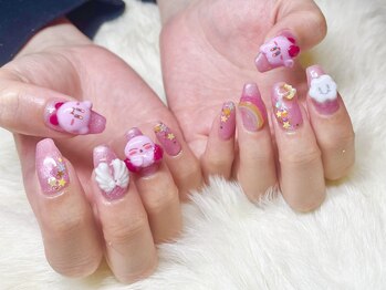 サニーデイズ ネイルアンドビューティー 曙橋店(SunnyDays Nail&Beauty)/キャラカービィネイル