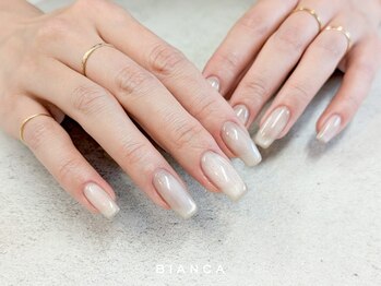 ビアンカ 八王子店(Bianca)の写真/シンプルなニュアンスがお洒落♪アートなしシンプルコースも◎マグネットネイルもあり◎魅力の指先へ!