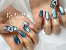 ユーネイルズ 恵比寿(Yu.NAILS.)/春◎ブルーグレーマグネット