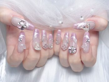 スマイル ネイル 大宮(smile nail)の写真/［大宮/ネイル］こだわりを詰めた”可愛い”を叶える！たくさんの色味から選べるネイルで指先に彩りを♪