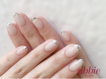 ネイルサロン アビー 宮益坂店(abbie)/上品ガラスフレンチネイル