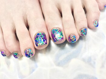 2M ネイル アトリエ(2M NAIL ATELIER)/フット ホログラム ミックス