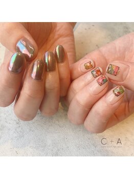 シープラスエー(C+A)/インクで絵画風アートに