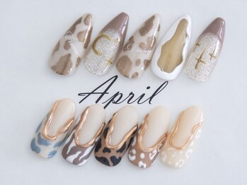 エイプリルプラス(April plus)/ニュアンス& アニマルネイル