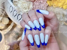 レアネイル 渋谷店(Le’a nail)/青フレンチ