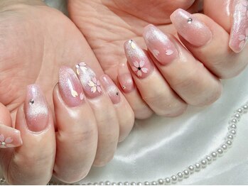 ジョアアンジェ 福島店(joieange)/桜ネイル/春/マグネット/ピンク