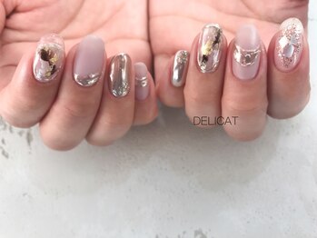 デリカ 溝の口店(DELICAT)/ニュアンス ミラーネイル
