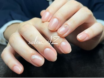 サロン エージー(salon AZ)/ワンカラー+ミニストーン2個