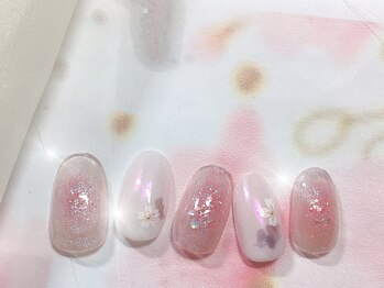 ハッピービューティー(Happy Beauty)/桜ネイル 春ネイル