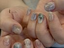 モネ風印象派パステルニュアンス
