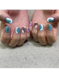ニュアンス！ミラーネイル