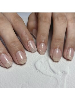 ラメライン囲みフレンチ