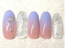 リノ ネイル(Rino nail)/8月の新作 夕暮れネイル 708L1