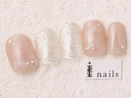 シンプルラメニュアンス8000円