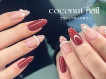 ココナッツネイル/冬ネイル