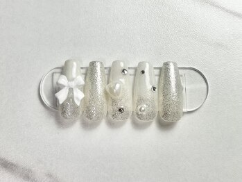 定額アート(ホワイトラメ)