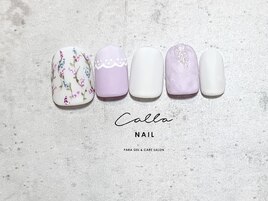 爽やかラベンダーネイル。。