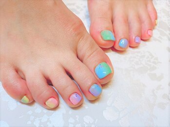 レアレアネイル(Lealeanail)/【パラジェル】カラフルフット
