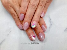 ネイルアトリエルカ(nail atelier LUCA)/W-796 大人上品シェルネイル