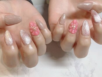 アンジュネイル(Angenail)/ぷっくりフラワーネイル