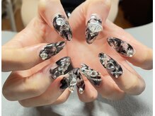 ネイルサロン ブリリアント(Nail Salon Brilliant)/黒×クリア/スカルプ