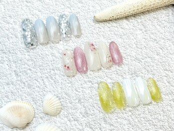ネイルエルーシェ 立川店(Nail Ercher)の写真/【お爪に優しいパラジェル有♪】季節やトレンドに合わせた上品デザインでいつでも好印象の美しい手元に☆
