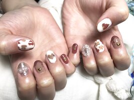 バレンタイン ハートネイル♪