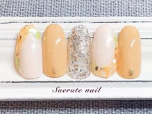 スエルテ ネイルサロン 北千住店/春を感じるミモザネイル ¥8000