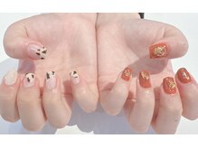 アトリエ ペーニクルス(Atelier Peniculus.)/アニマル柄　秋ネイル