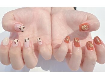 アトリエ ペーニクルス(Atelier Peniculus.)/アニマル柄 秋ネイル