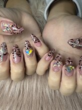 フラワーズネイル(flowers nail)/レオパード/ギャル