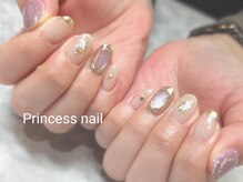 プリンセスネイル(Princess nail)/パープルマグ×ベージュ9,600
