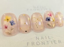 ネイルフロンティア 吉祥寺(NAIL FRONTIER)/Eドライフラワー春ネイル11980円