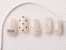 アイネイルズ 大宮店(Ｉ nails)/ぴんくベージュ×リボン