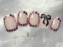 アイネイルズ 町田店(I nails)/囲みホロ×リボン9480円