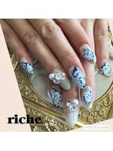 ネイル サロンアンドスクール リッシュ(Nail Salon&School riche)/エレガントフラワー