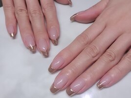 ミラーフレンチネイル☆