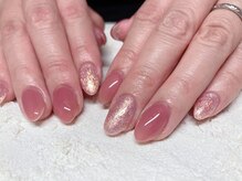 コーシェリ(koselig)/ピンクとゴールドラメ