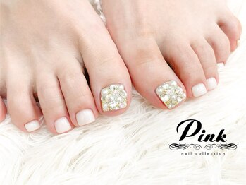 ネイルコレクション ベビーピンク(Baby Pink)/フットジェル★親ストーン＋甘皮