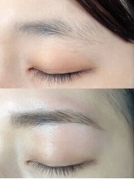 シュシュプラス(chou chous+)の写真/眉が変われば顔の印象が変わる♪美眉Waxで整った理想の眉デザインに☆仕上げのアイブロウメイクも◎